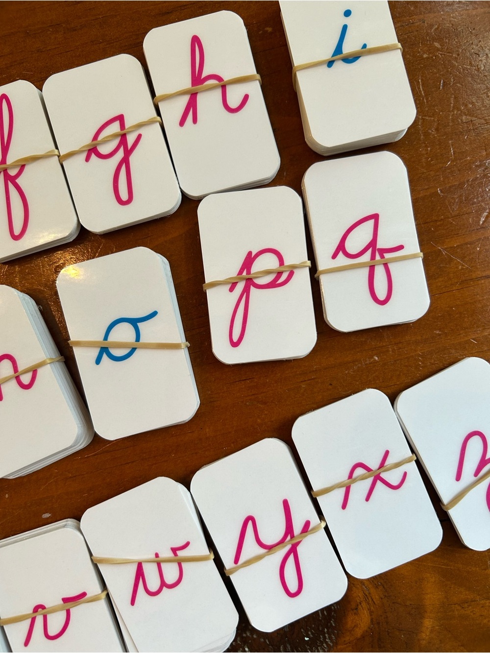 Alphabet Cursive Flash Cards Set - Montessori Learning - Picture 3 of 5
